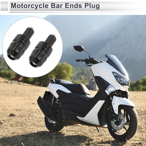 2pcs Motorcycle Bar Ends Plug Universal Handlebar Bar End Caps Aluminum Alloy