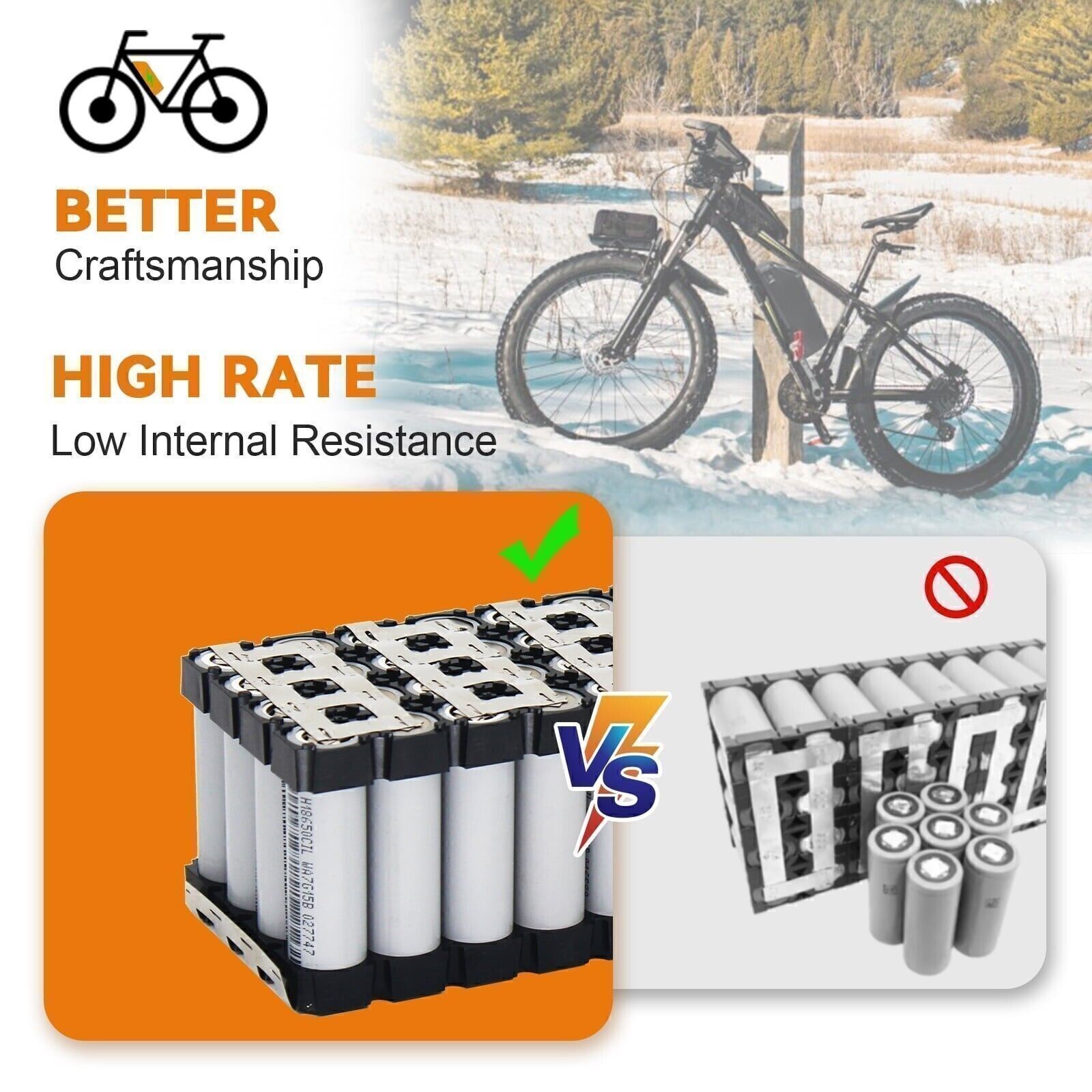Ebike Battery 48V 15Ah For ENGWE M20 M1 Electric Bike Bicycle E-BiKE Battery