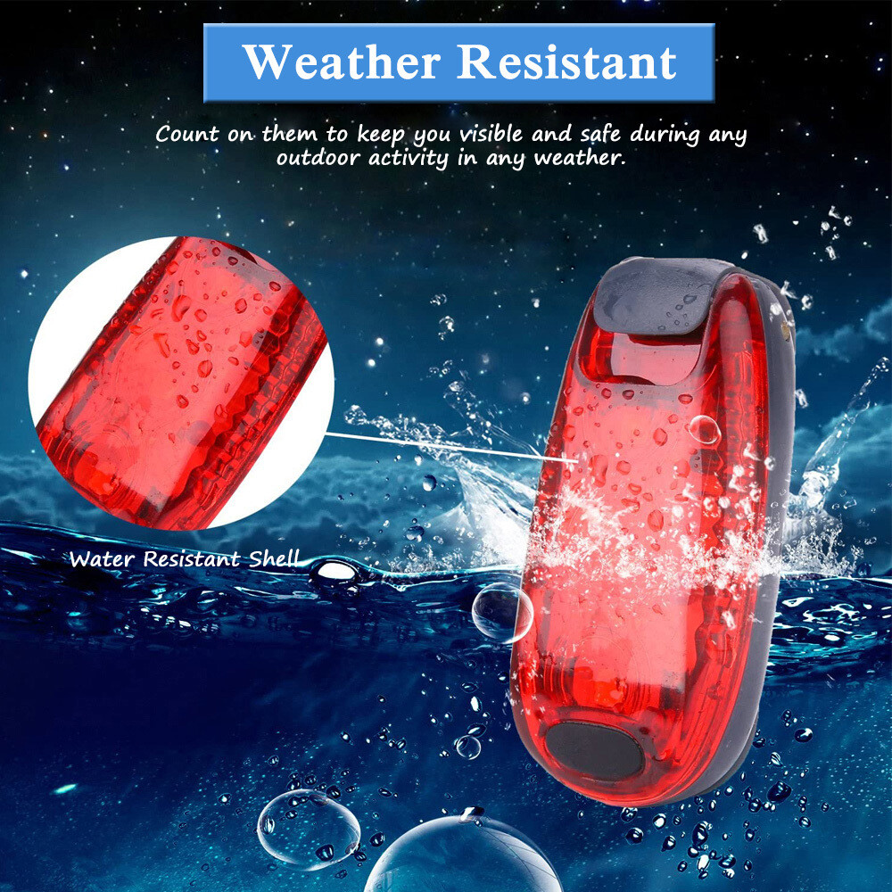 2PCS Bike Bicycle Cycling Handlebar Tape Non-slip &LED Rear Safety Light Clip On