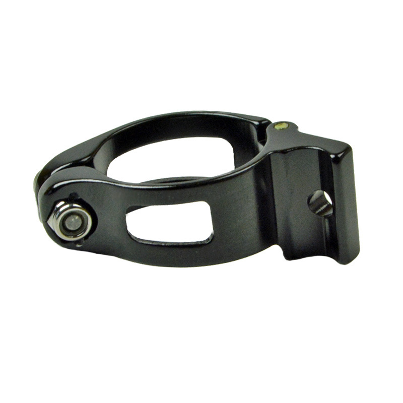 OMNI Racer Front Derailleur Adapter Clamp Fit Dura Ace Ultegra 105: BLACK 31.8mm