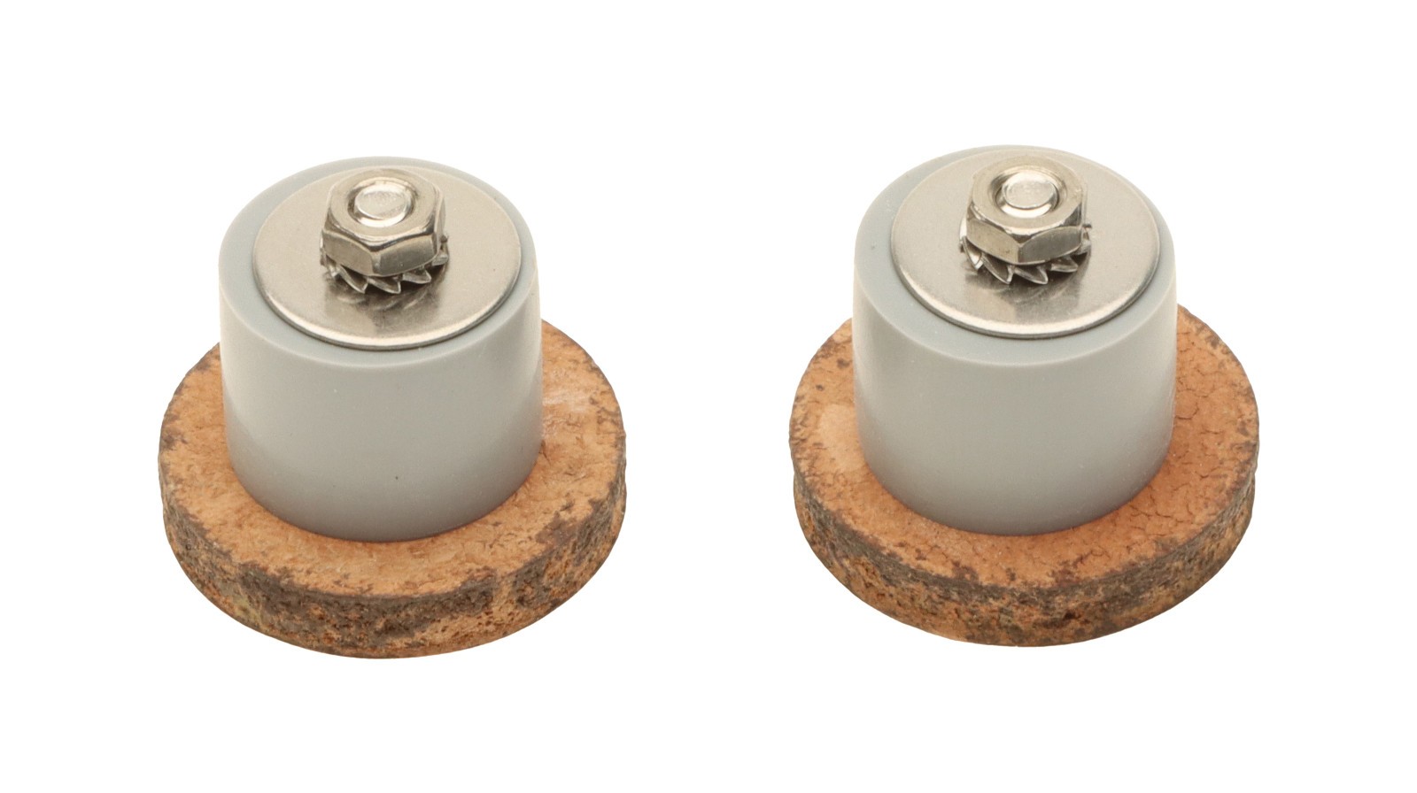 Gilles Berthoud MTB Handlebar End Plugs PAIR Cork Leather NEW NOS NIB