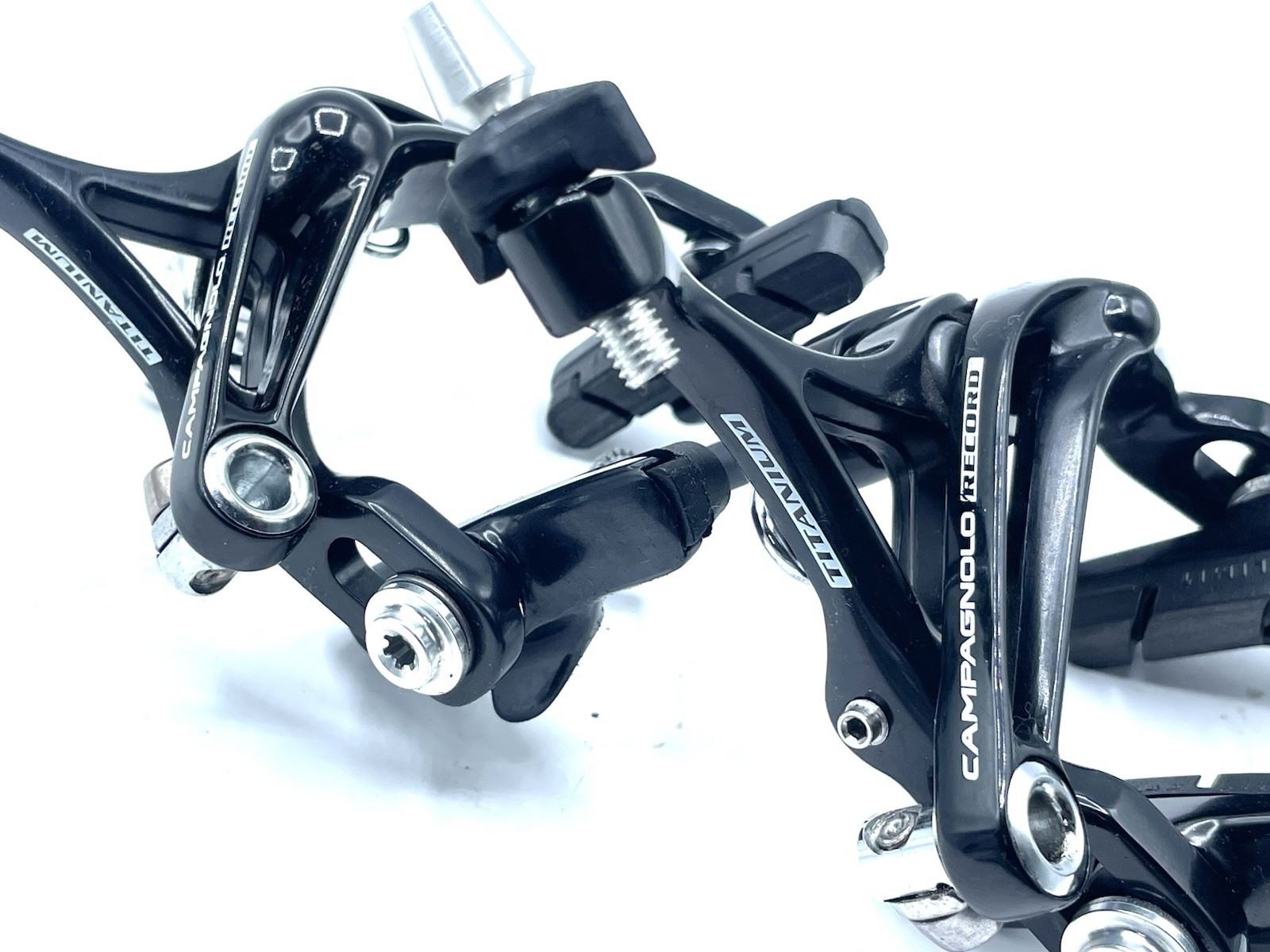 Campagnolo Record Titanium Skeleton Brakes Made In Italy Campy