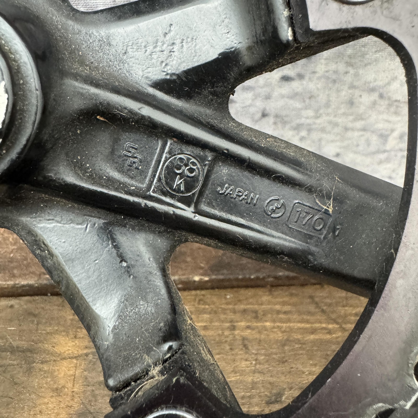 Vintage Cannondale Black Lightning Crank 170mm SR Crankset 52/42 OvalTech