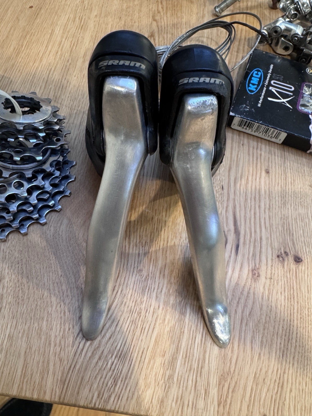 Sram Rival 10 speed Groupset With Carbon Cranks And Dura Ace Brakes