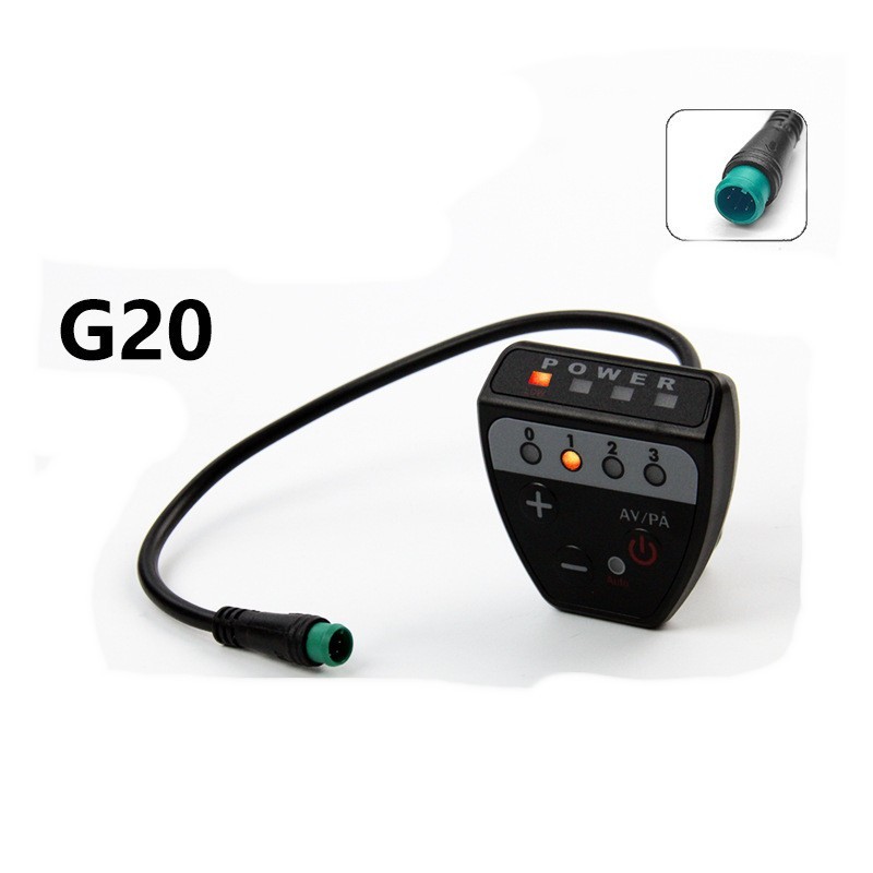 36V-48V E-Bike Accessories Lighted wire G20 5Pin WP plug.