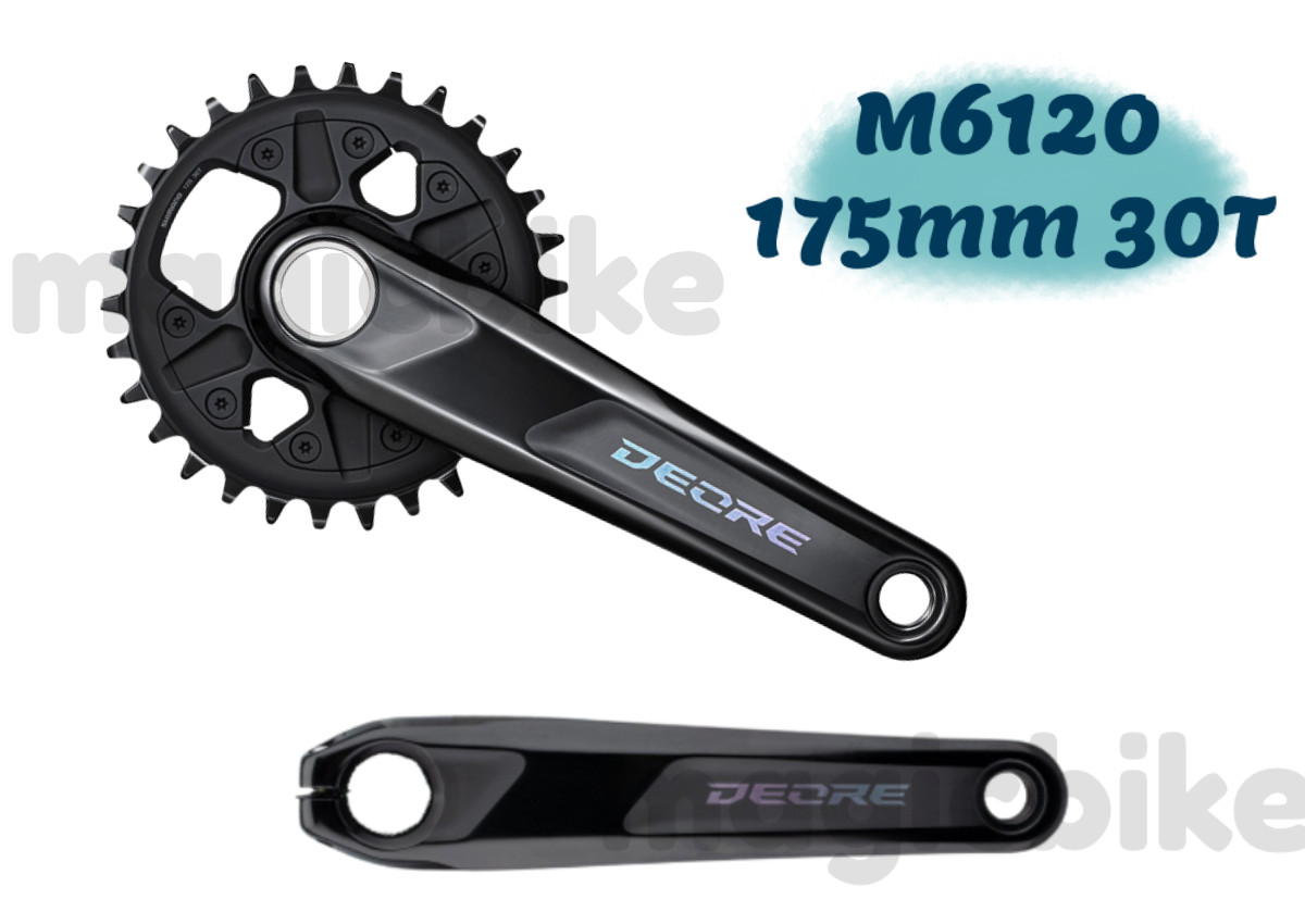 Shimano Deore FC-M6120 Boost Crankset 175mm 30T 12-Speed Black New
