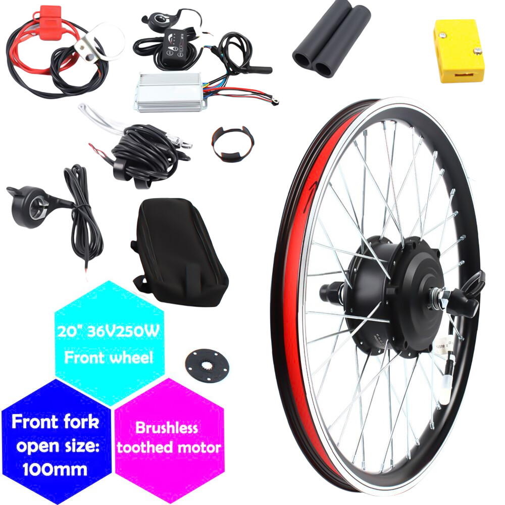 20″ EBike Bicycle Conversion Kit 250/1000W Electric Front / Rear Wheel Hub Motor