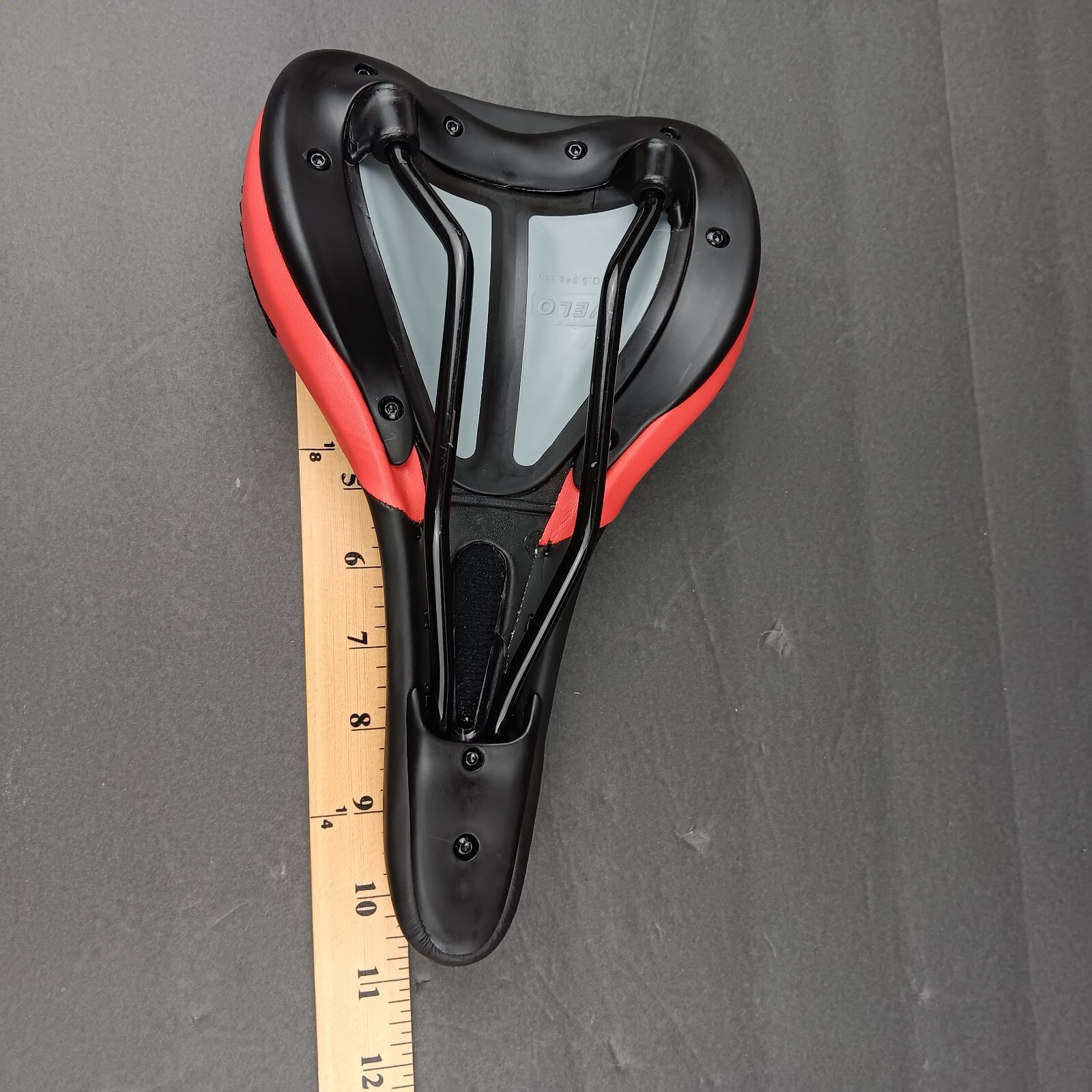 Schwinn Bicycle Seat Black & Red Saddle 10 1/4″ × 6 1/4″ Inches
