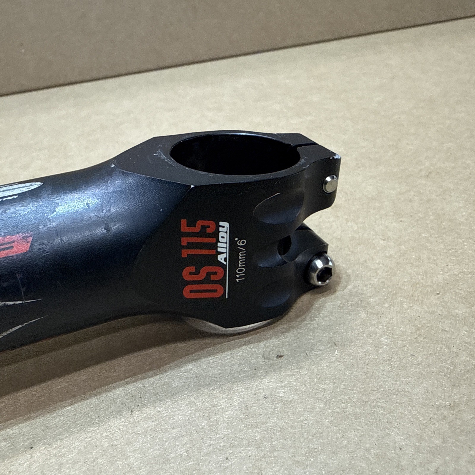 FSA OS115 Alloy 110mm 31.8 6 Rise Road Bicycle Stem w/ Carbon Face Plate mwl54