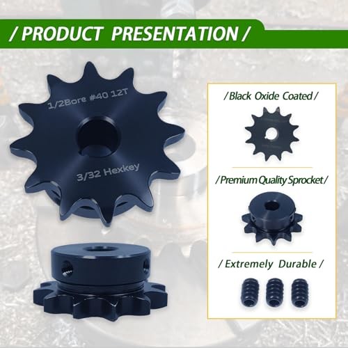 #40 Roller Chain Sprocket 11 Tooth 5/8″ Bore (3/16″ 11 teeth 5/8″ in bore