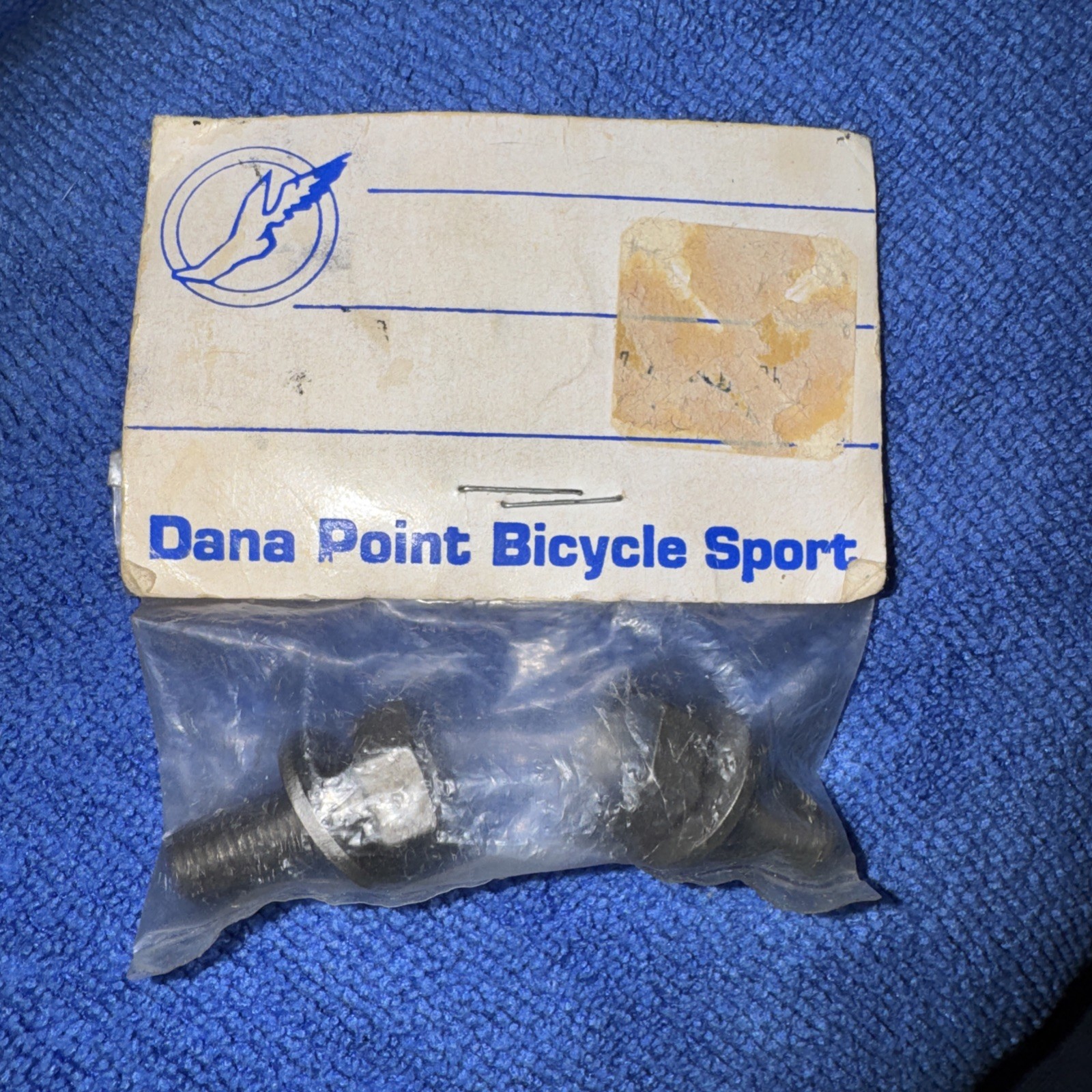VINTAGE TITANIUM 15MM CRANK ARM BOLTS WITH WASHERS PAIR 18 GRAMS NEW IN PACKAGE
