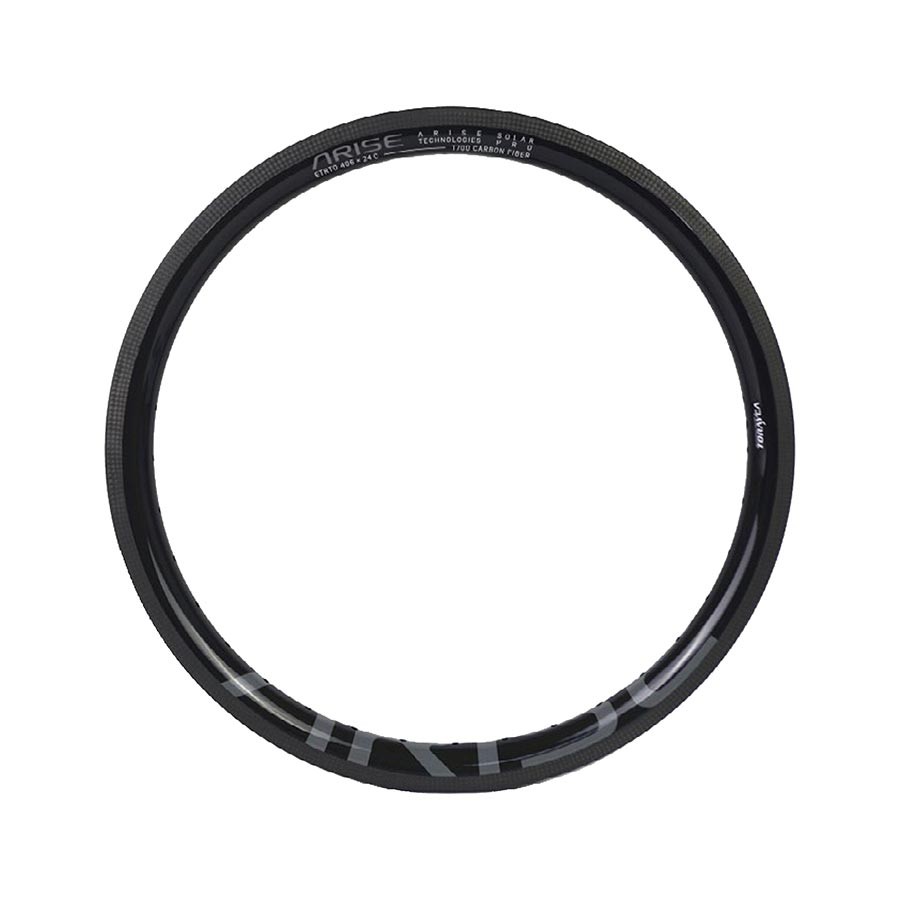 ARISE Solar Pro Rim 20» 36H Tubeless Ready Disc Carbon Black