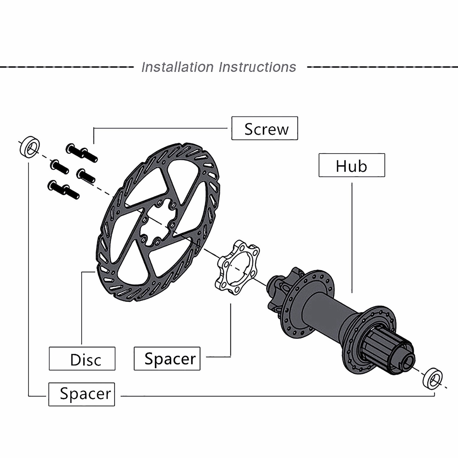 Bicycle Hub Boost Conversion Adapter Kit 15 x 100 to 15×110/ 12 x 142 to 12×148