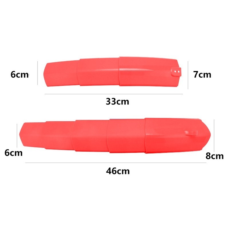 Retractable Front Rear Bicycle Mudguards Adjustable for Road Mountain Bikes