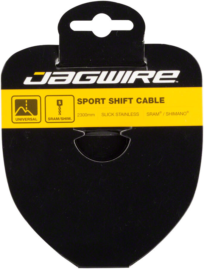 Jagwire Sport Shift Cable – 1.1 x 2300mm, Slick Galvanized Steel, For SRAM/Shima