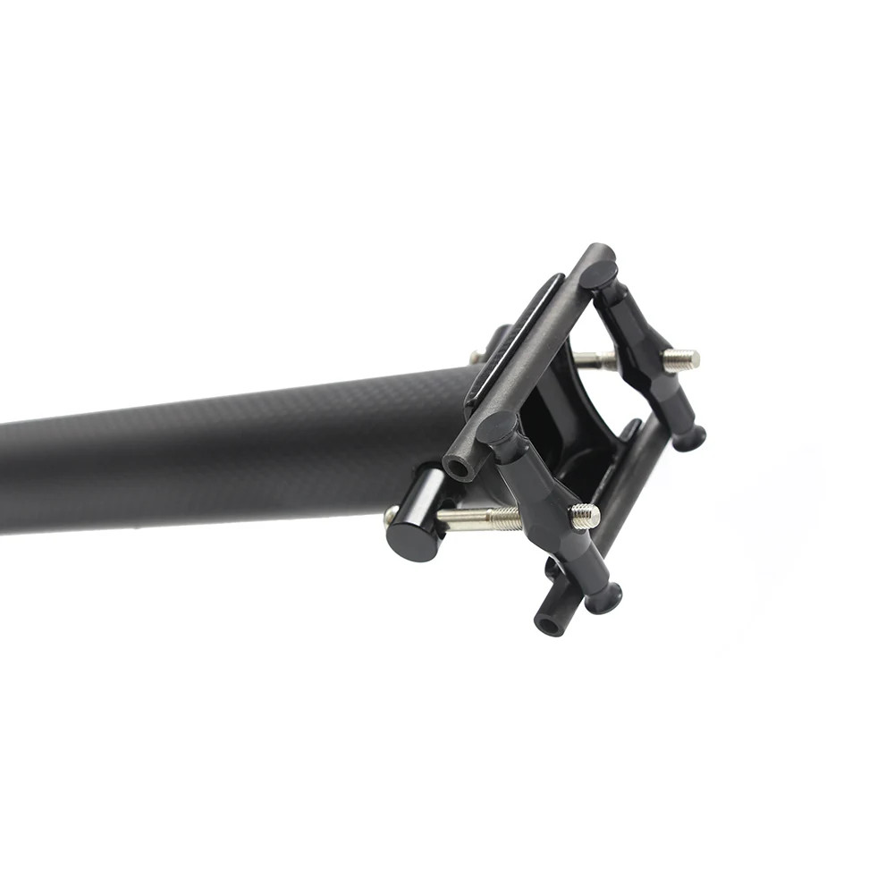 Folding Bicycle Seat Post, 0 Degree, Carbon Bike Seatpost, 34.9mm x 400 mm