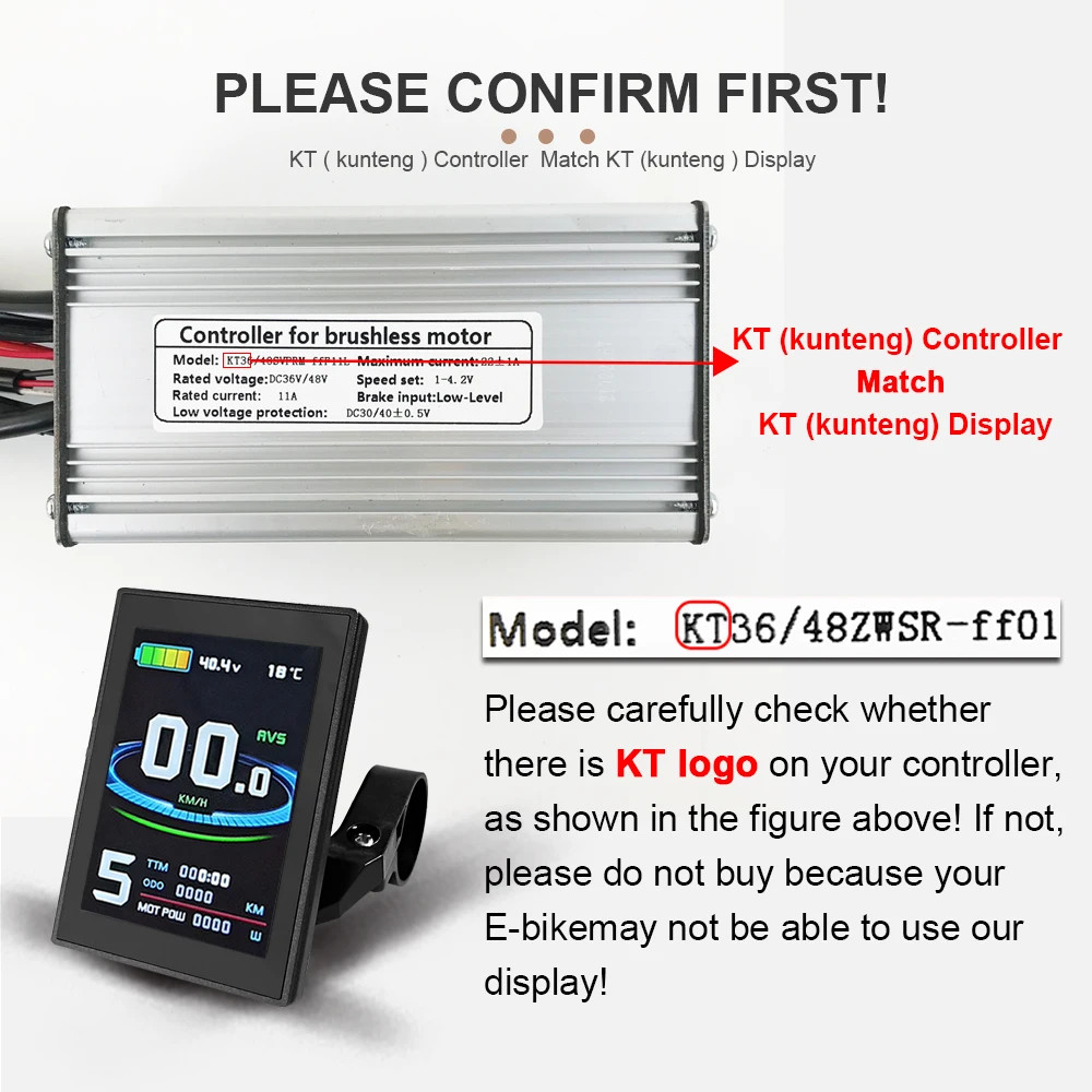 Electric Bike Dsiplay LCD8S Display 24V 36V 48V E-bike Control Panel with USB