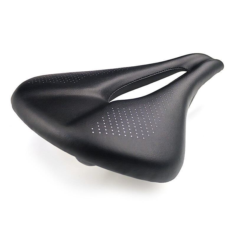 Carbon Fiber Saddle Oval Rail 7*9 Comfort Soft Leather Bike Seat 245*155mm 135g