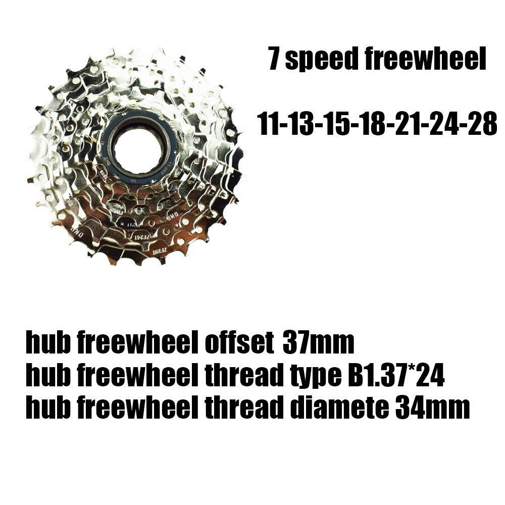 7-Speed Freewheel for E-Bike 11-28T/11-34T Screw On