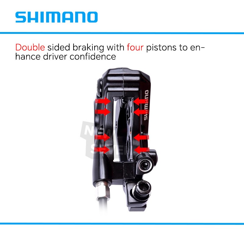 Shimano BR-M8120/M7120/M6120 Hydraulic Disc Brake Caliper 4Pistons Deore SLX XT