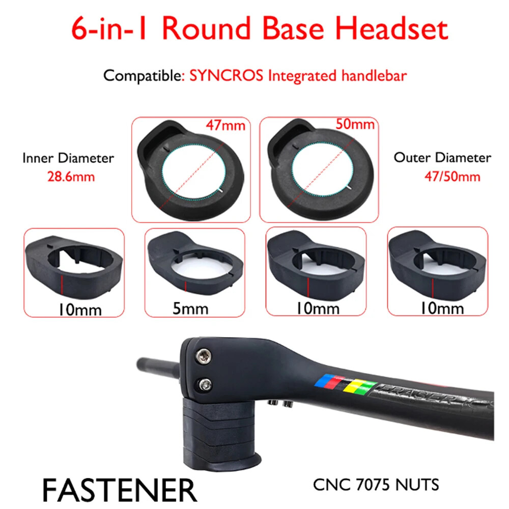 -17° Integrated Cockpit MTB Carbon Handlebars 28.6mm 660-800mm Width Riser Bar