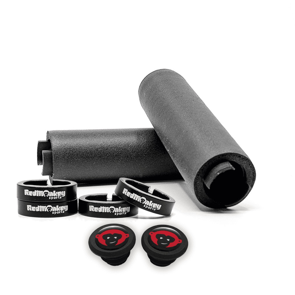 RedMonkey Sports klampz lock-on silicone grips – Black Only