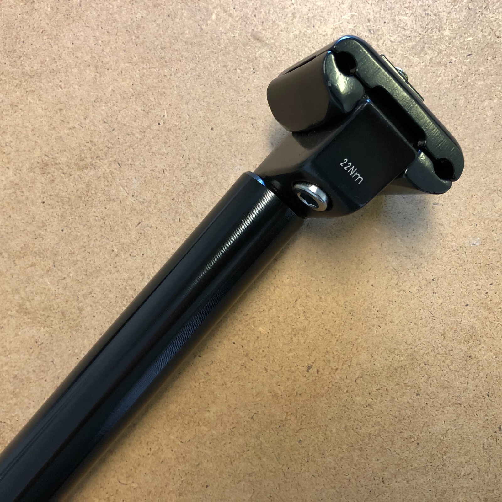 New Kalloy Bicycle Seat Post Micro Adjustable 25.0-27.2mm Length 400mm Black