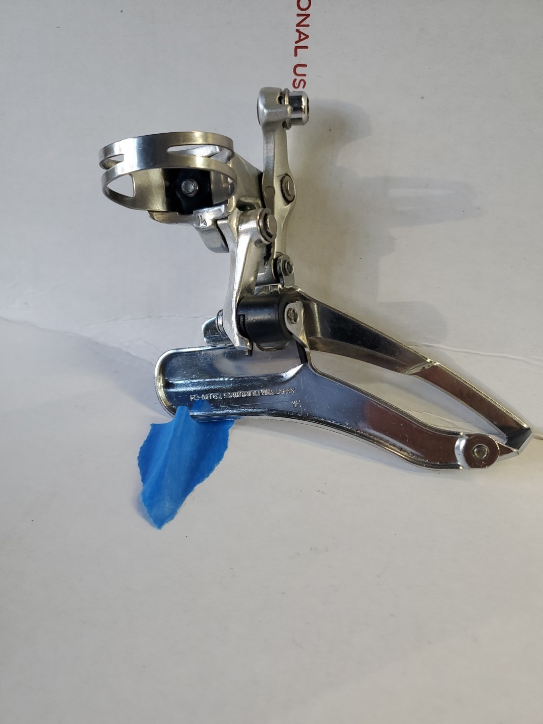 Shimano Deore FD-MT62 Triple Front Derailleur 31.8mm Clamp Bottom Pull 1988