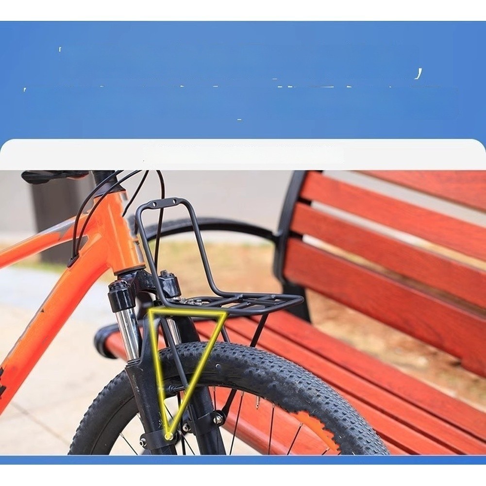 Aluminum Front Rack for For mountain Bike Fork Mount 20.5 cm x 13 cm x 34.5 cm