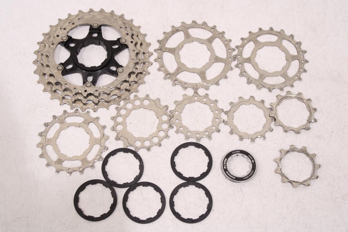 Shimano 105 5800 2×11 Speed Groupset 170mm 50/34T GS Silver BR-R650 Rim!!