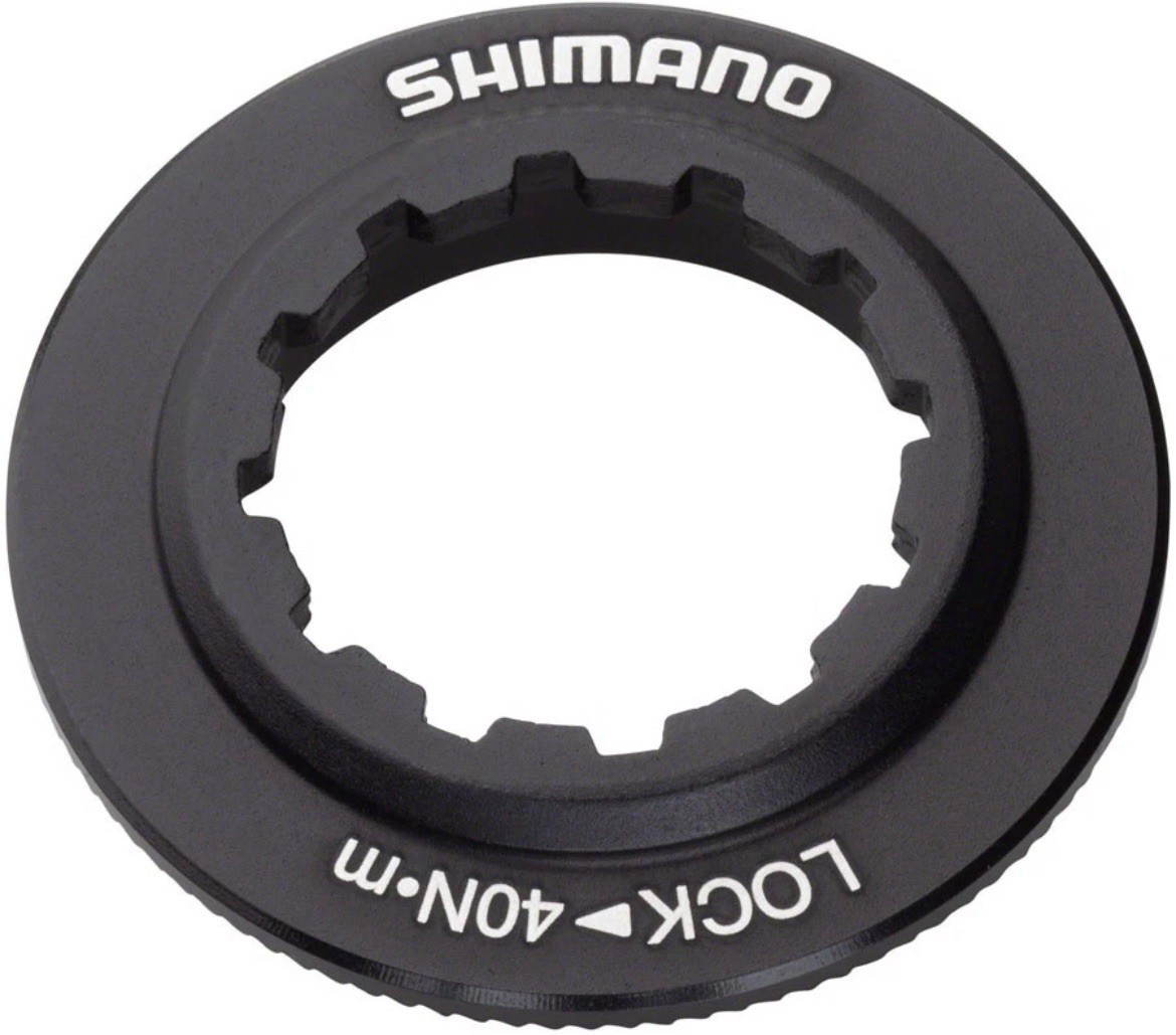 Shimano SM-RT81 Center Lock Brake Rotor Lock Ring and Washer, Black