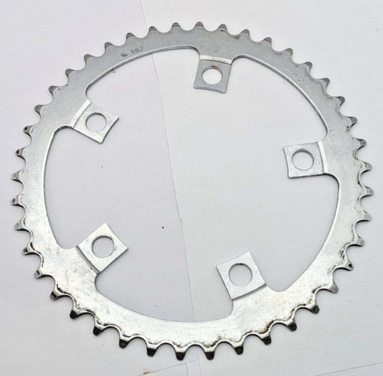 SAKAE SR 362 42 TOOTH 42T CHAINRING 110MM BCD SILVER 5-ARM COMPACT CRANKSET