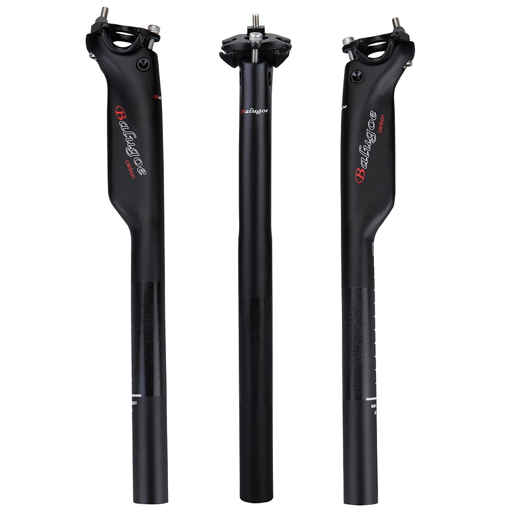 Carbon Fiber Bike Seat Post Saddle Tube Handlebar Stem Genuine Shock Car Car Rod