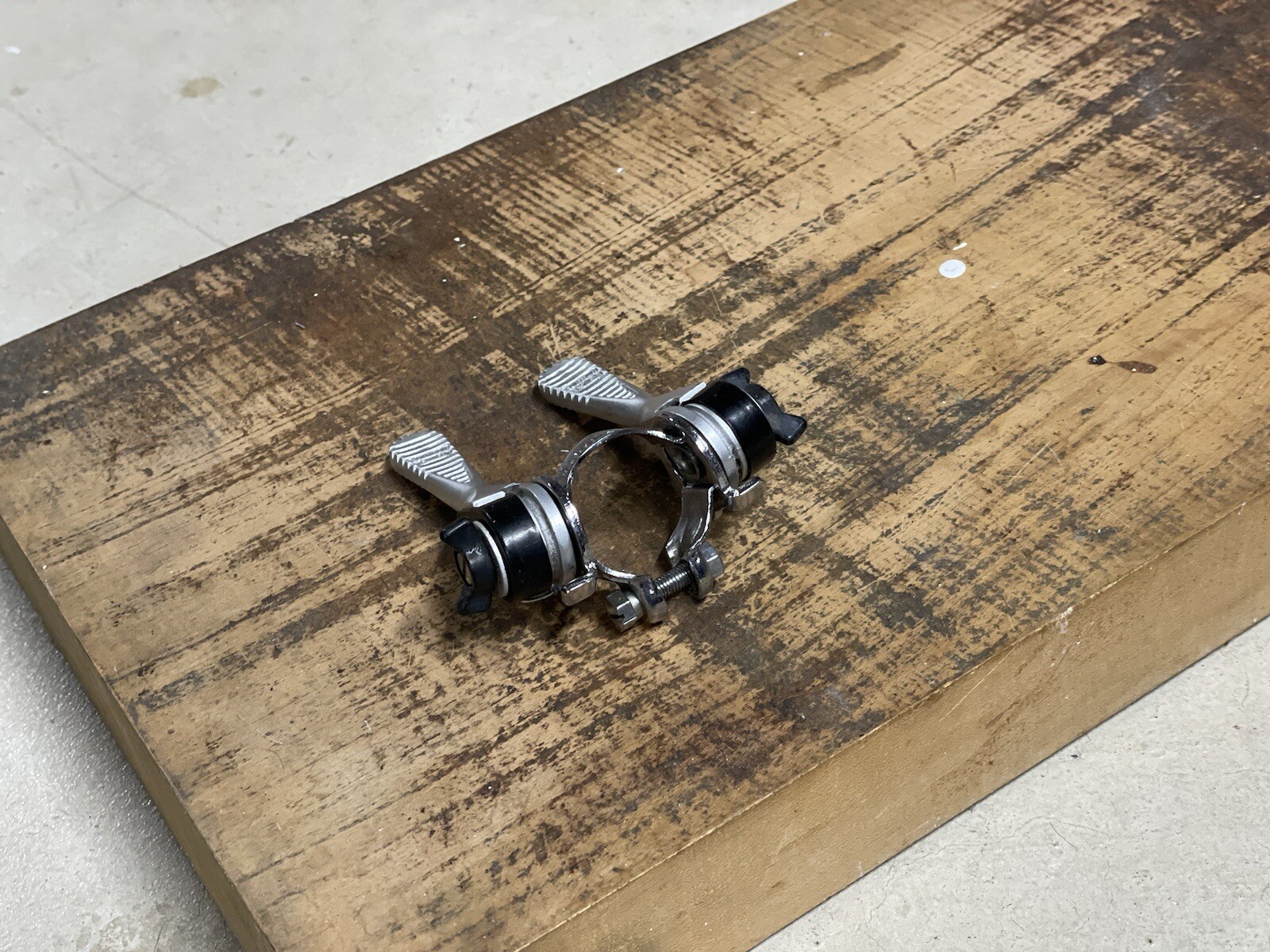 Vintage Suntour Mighty Power Shifters – Downtube Clamp – Ratcheting – Road Tour