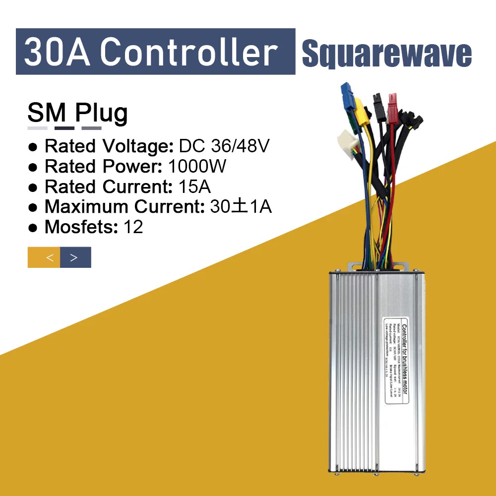 E-bike Controller 36V/48V 15A/17A/22A/25A/30A/50A Squarewave/Sinewave Controller