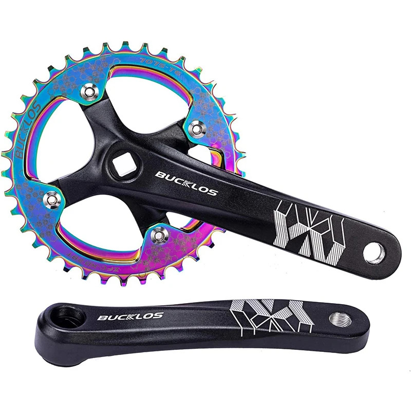 170mm 104BCD MTB Square Hole Crankset 32T 34T 36T 38T 40T 42T Single Chainring