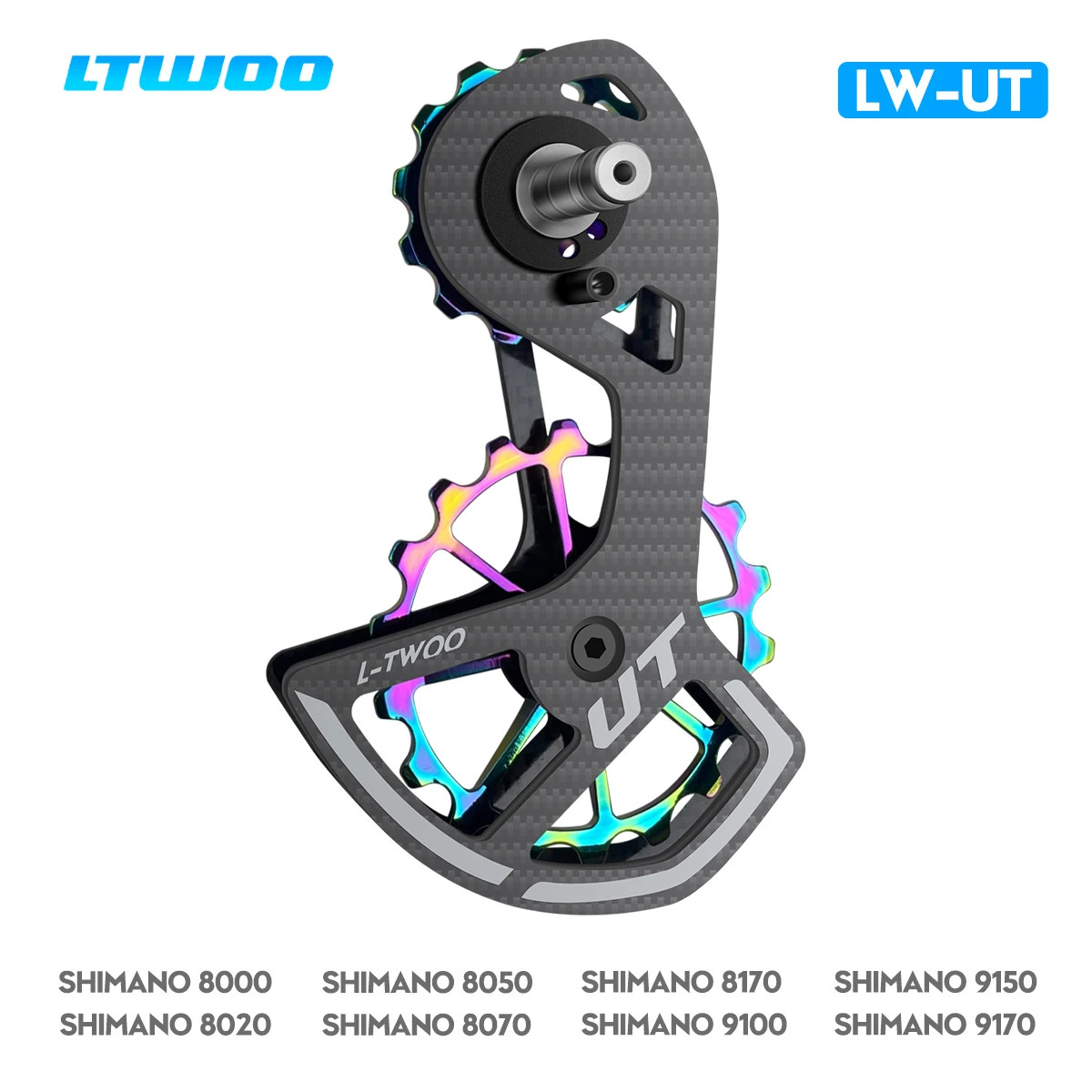 LTWOO UT Bicycle Ceramic Bearing Carbon Fiber Jockey Pulley Wheel Set Rear