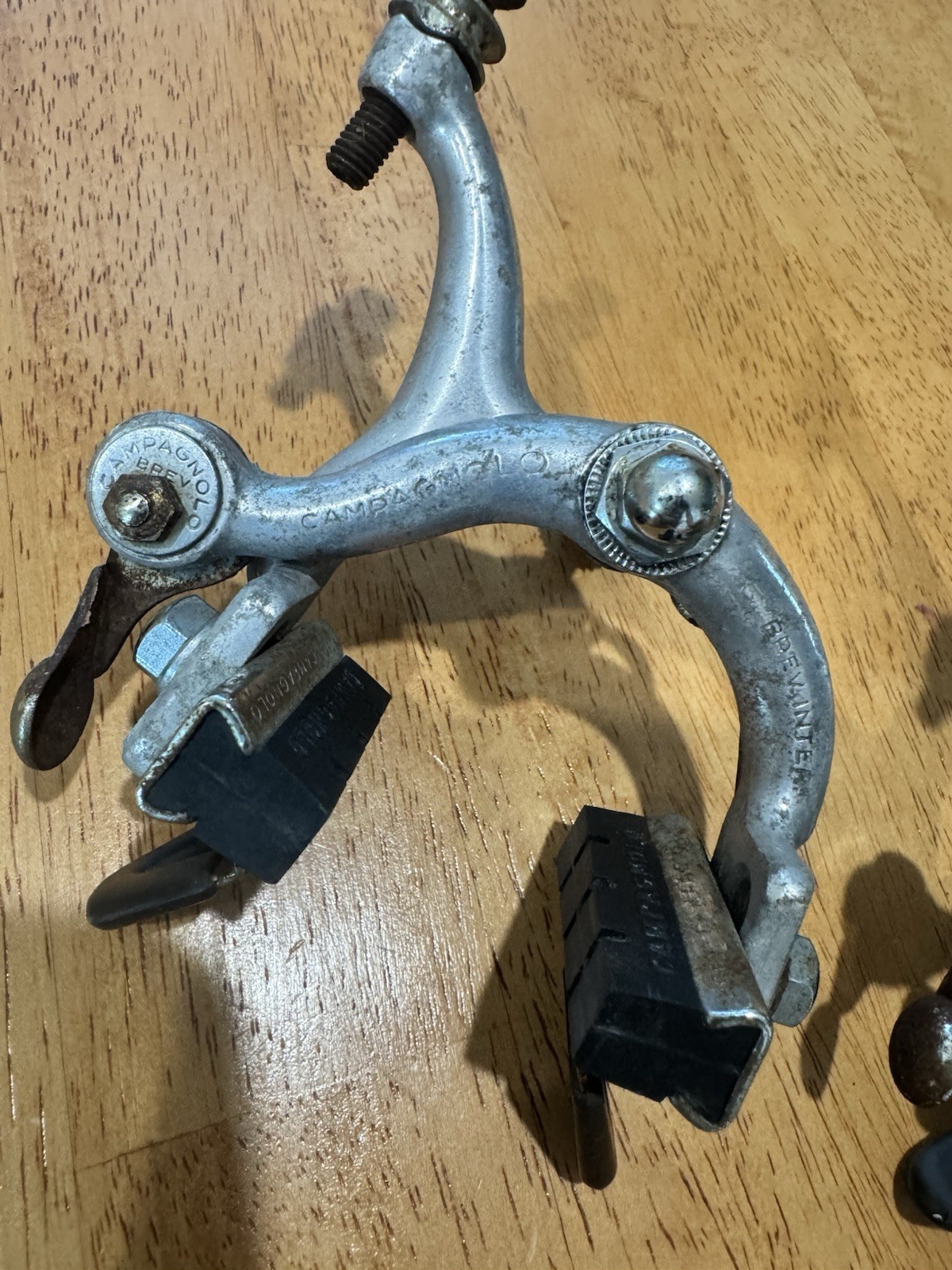 Vintage Campagnolo Nuovo Record Brake Calipers 1978 Nutted 70’s Campy Pair Set