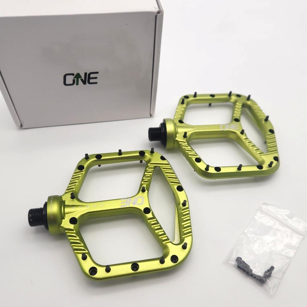 OneUp Components Green Aluminum Alloy MTB Bicycle Platform Pedals OPEN PACKAGE