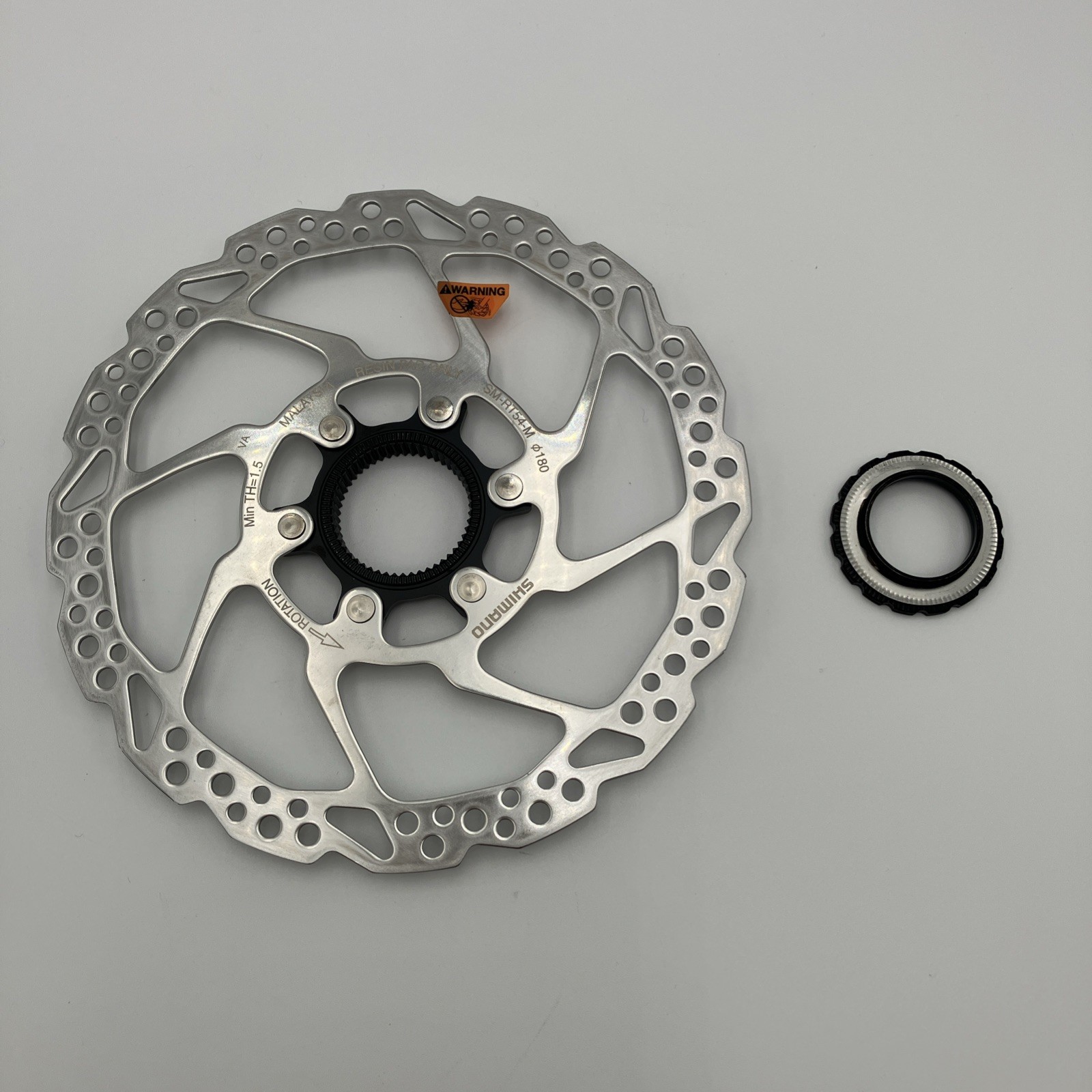 Shimano Deore SM-RT54-M Disc Brake Rotor 180mm Center Lock For Resin Pads Only