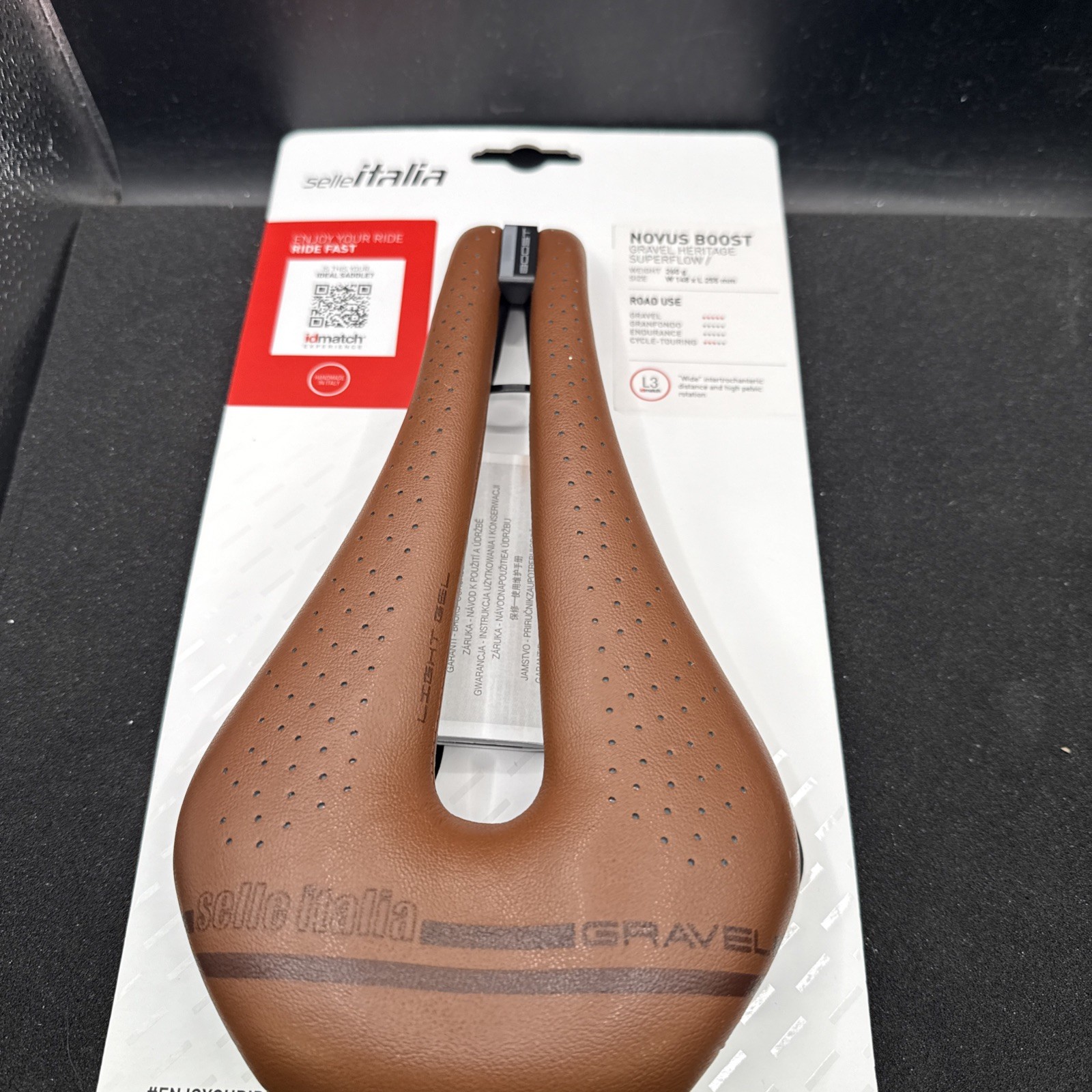 Selle Italia Novus Boost Gravel Heritage L3 Superflow 148mm Ti316 (9419-61)