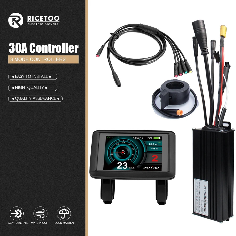 Ebike Controller 17A – 40A Three-Mode Sine Wave 24V36V48V Brushless Controller