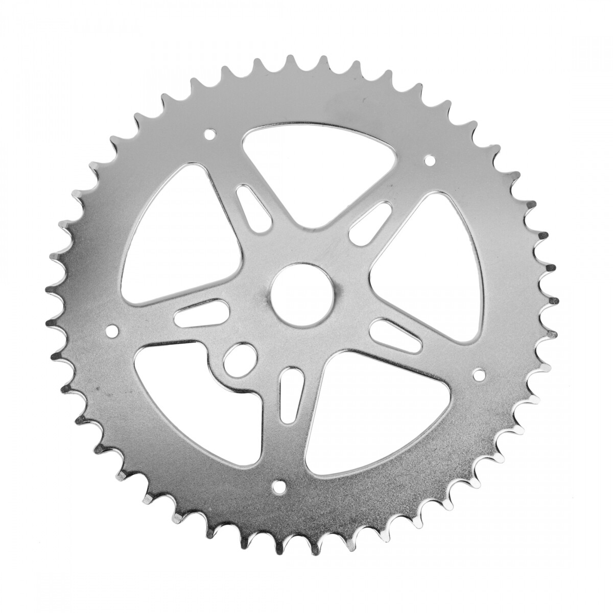 Sunlite 1pc. Chainring 46t 1pc 1/2in x 1/8in Steel Chrome/Silver BMX Bike