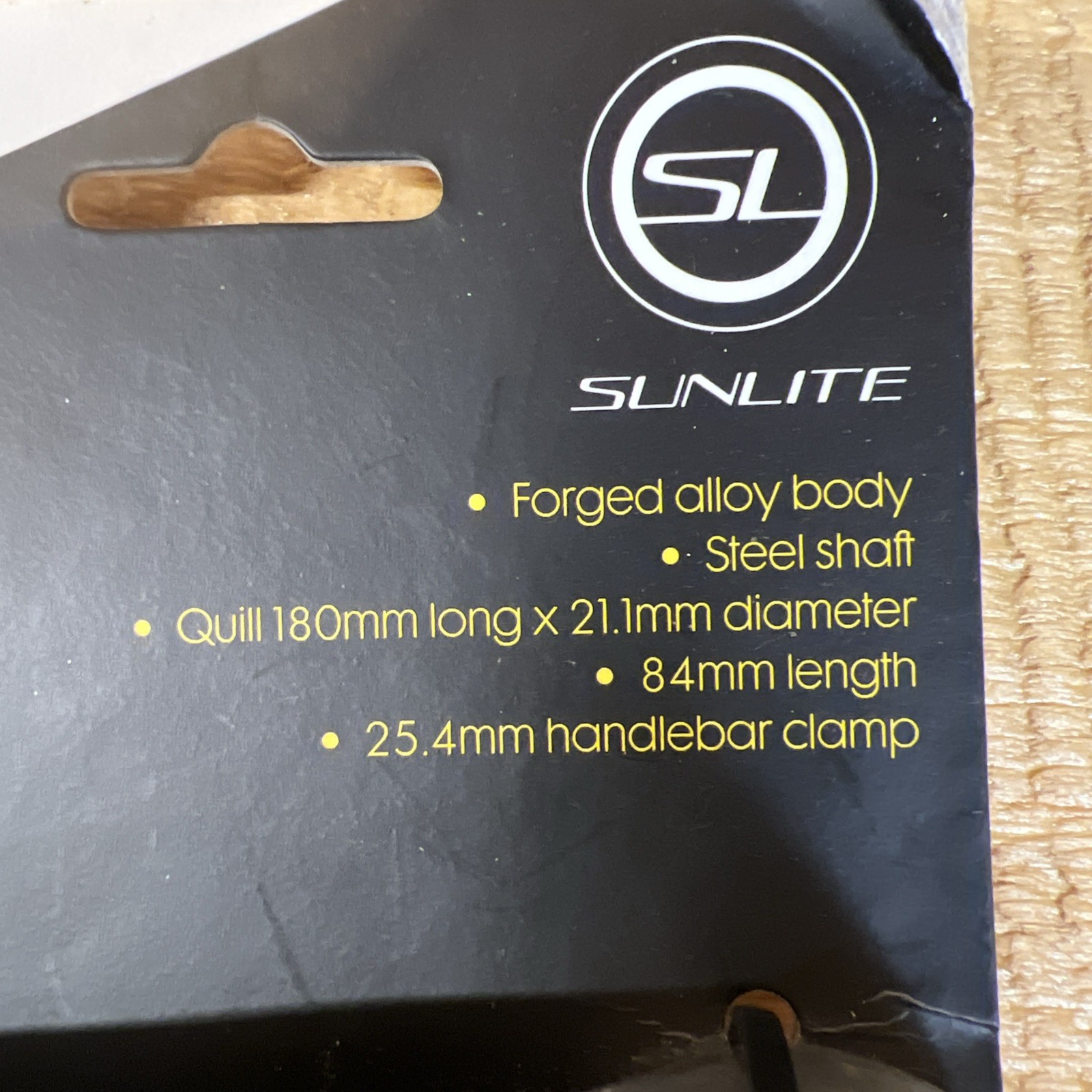 Sunlite Alloy Cruiser Quill Stem; Single Bolt, Quill 180mm x 21.1mm, 84mm L….