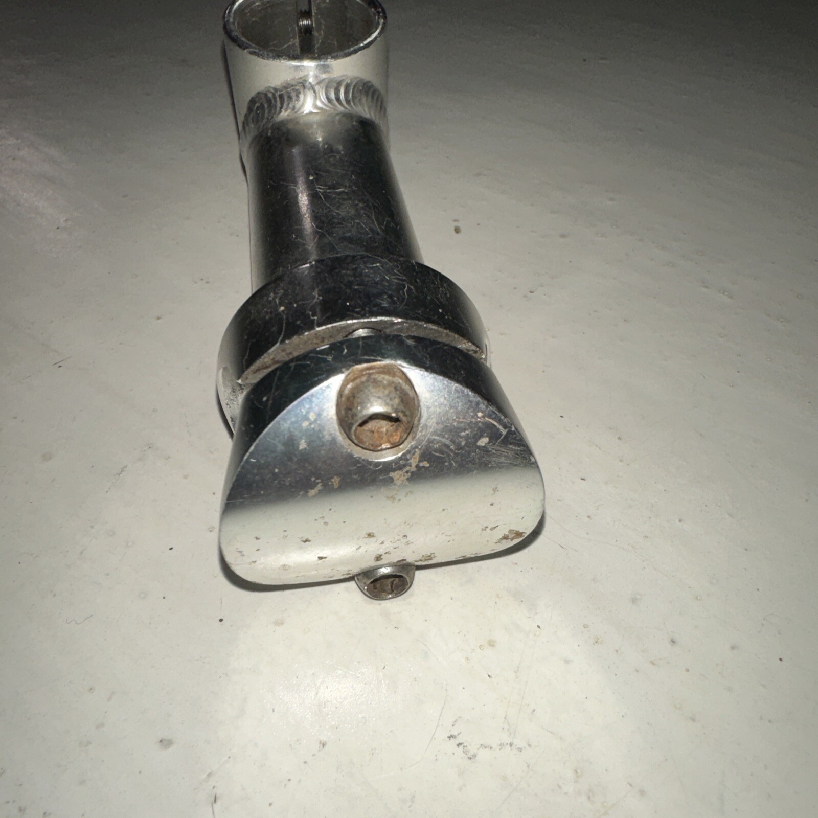 Vintage Bicycle bike stem 105 mm +/-5 degrees 1 1/8th” 25.4 mm Silver Threadless