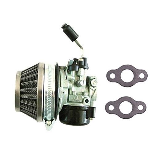 Carburetor & 58mm Silver Air Filter with Gaskets Kit For 49cc 60cc 66cc 80cc 2
