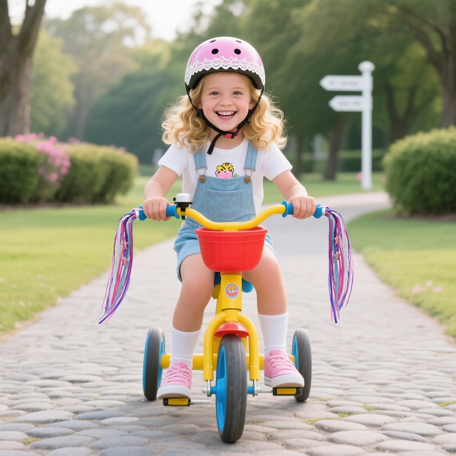 1 Pair Bike Streamers, Kid’s Bike Tassels, Bicycle Handlebar Streamers Colorf…