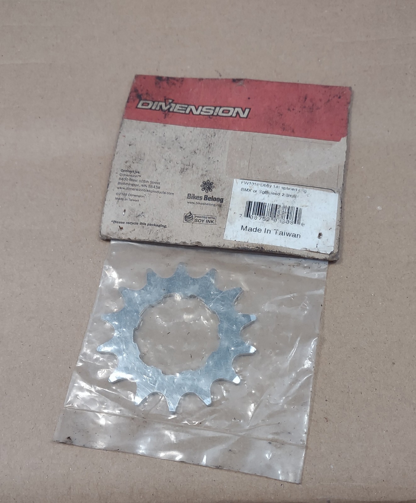 Vintage Bike Sprocket Or Gear 14 Tooth NOS