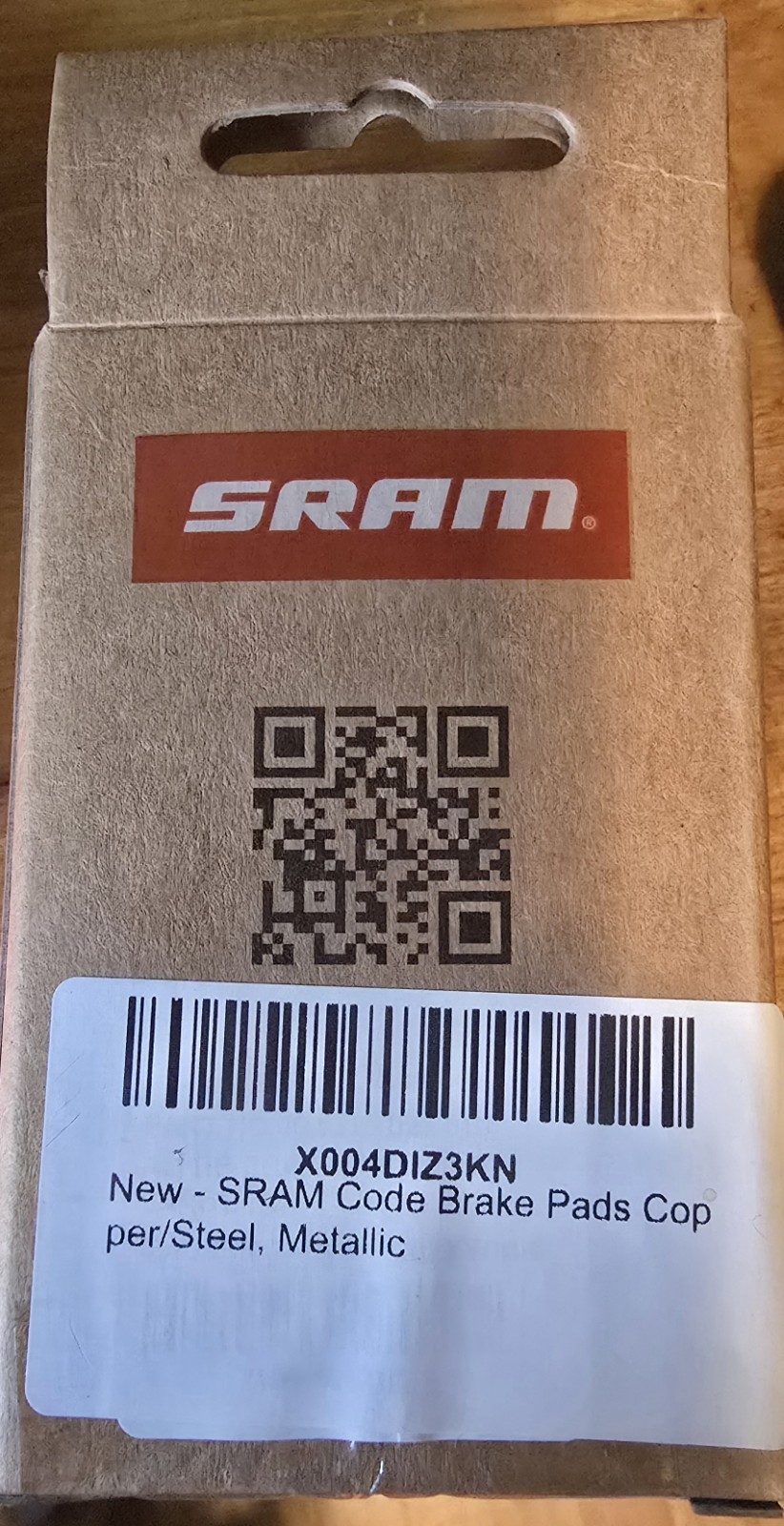 New – SRAM Code Large Sintered Brake Pads – Copper/Steel, Metallic