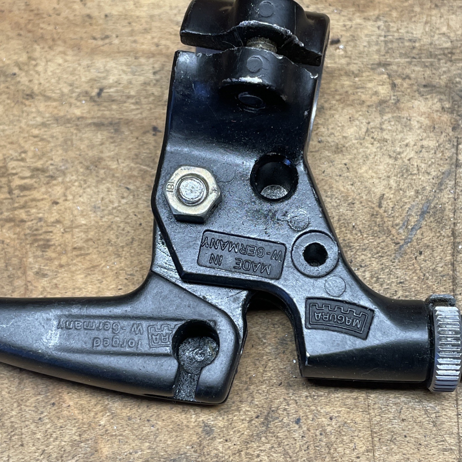 Vintage MAGURA Brake Lever Set 80s MTB Black RARE 22.2mm Klunker GERMANY